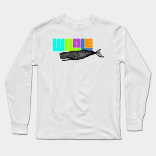 Retro Vintage Whale Long Sleeve T-Shirt